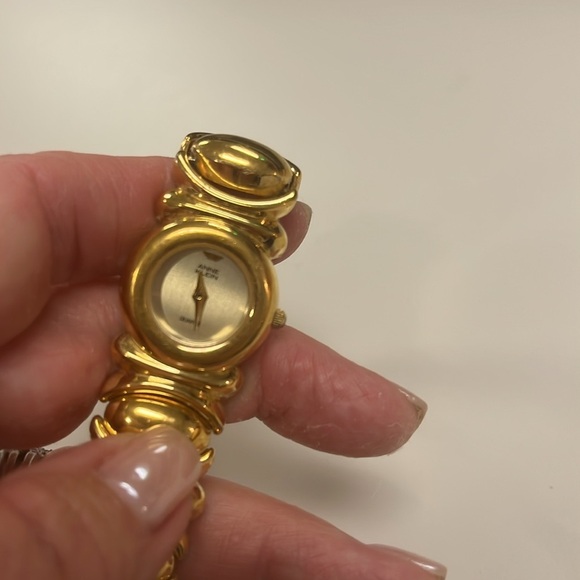 Anne Klein Gold Tone heavy Watch with Extra Links / vintage - Picture 8 of 8
